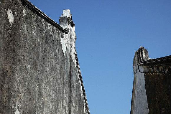 Roof top of the old shop houses in Georgetown